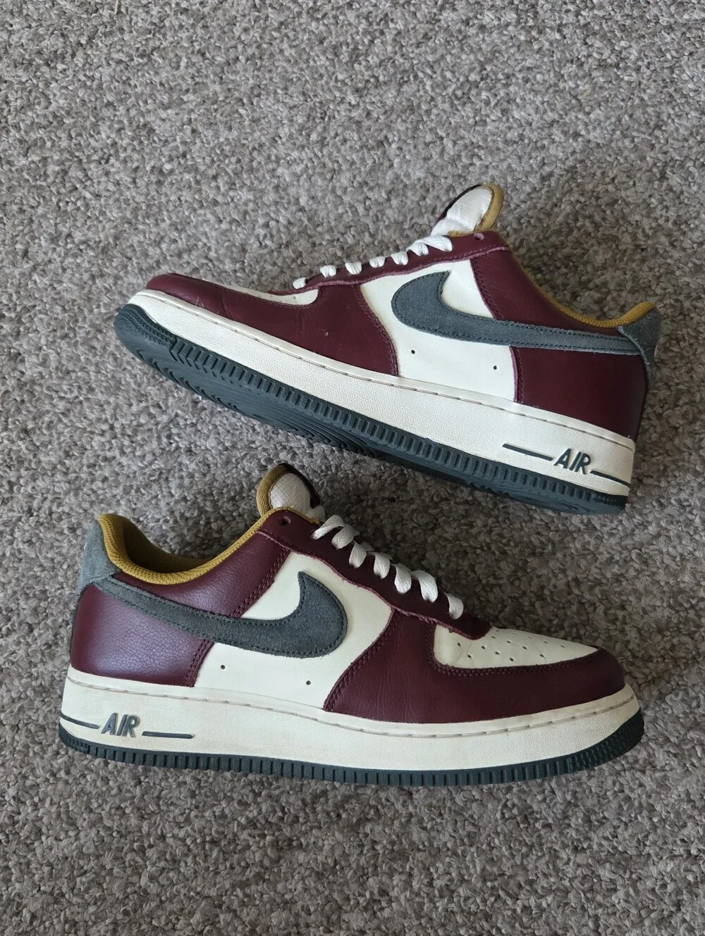 Nike Air Force 1 '07 LV8 Dark Team Red / Vintage Green Men’s Size 8